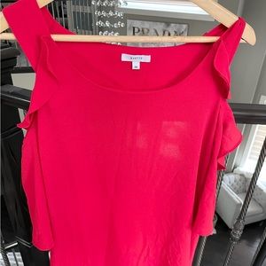 Stella & Dot Red Cold Shoulder Blouse 2XL